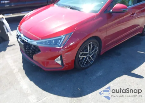 2019 Hyundai Elantra Sport from USA, damaged, VIN KMHD04LB4KU833250